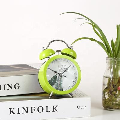 China Antique Style 3 Inch Student Metal Creative Mute Bell Alarm Clock Student Boutique Gift Simple Bedside Clock for sale