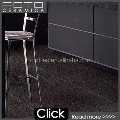 China Interior Black Rough Design Tiles Slate Flooring Sand Tiles Glazed Porcelain Tile Lux Tiles for sale