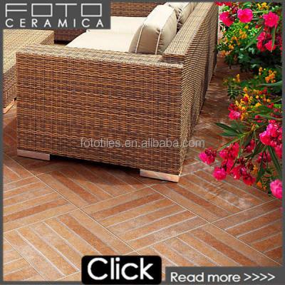 China Hot Selling Corner Bricks 330x300mm Non Slip Red Ceramic Floor Tile Bricks for sale