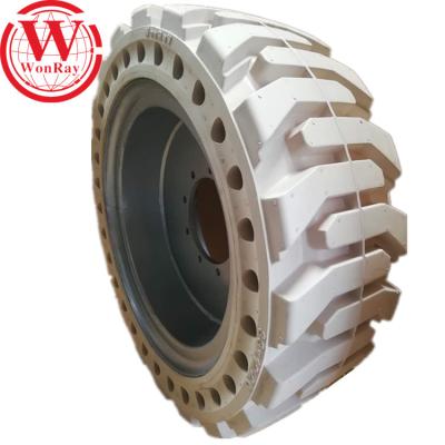 China Aerial Elevator Equipment Geniuses GS5390 Parts 12-16.5 White Scissor Elevator Wheel Solid Tires for sale