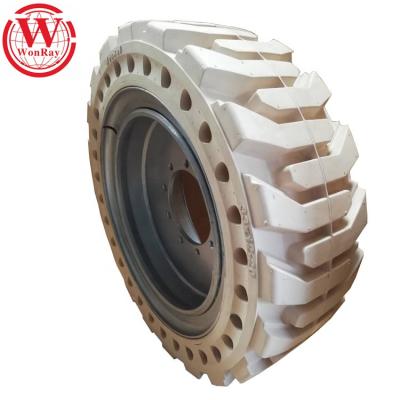 Chine Solid backhoe skid steer wheel loaders telehandler tires, non-marking telehandler tires 12-16.5 385/65-24 for hydraulic overhead cage à vendre