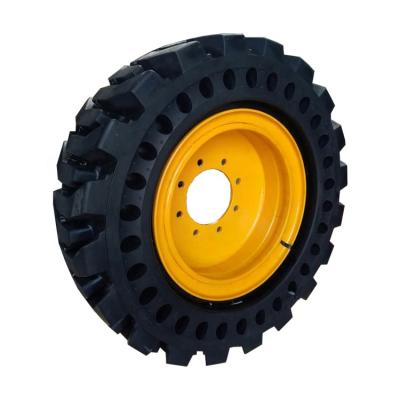 China Solid Wheel Loaders Factory Price Skid Steer Tires 10*16.5 12*16.5 For Skid Loaders With Wheels/Rims for sale