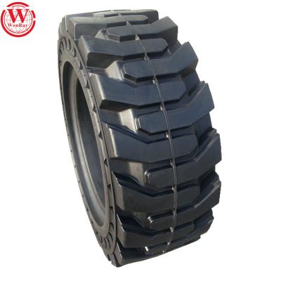 China Fits on most popular model skid steer 10-16.5 10x16.5 12x16.5 16/70-20 14-17.5 industrial skid to steer solid tires for wholesale for sale