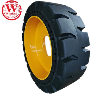 China wheel loaders wheel loader otr tires 23.5-25 e3 l3 flat free solid dump truck tire for sale for sale