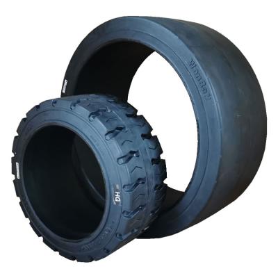 China Low energy consumption cushion tires or press on solid airless tires 16x6x10.5 16x6x10 1/2 for sale