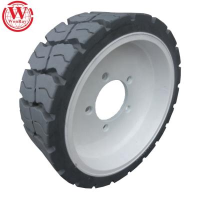 China Cleaning JLG Aircraft Parts Non-Marking Solid Rubber Tire 12.5*4.25 12.5-4.25 For JLG1532E2-1932E2 for sale