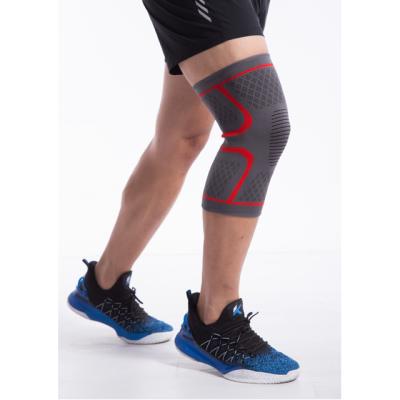 China Sports Fitness Logo Nylon Elastic Comfortable Breathable Knee Protector Adult Custom Sleeve Running Riding Knee Pads for sale