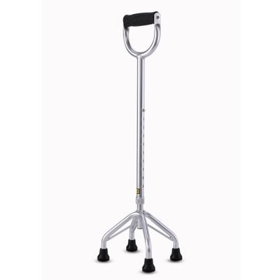 China Lightweight Promotional Goods Using Rehabilitation Aid Aluminum Quadruped Cane for sale