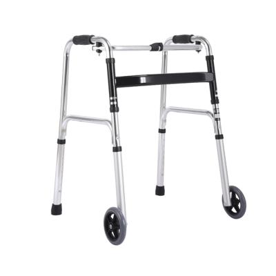 China Lightweight And Stable Light Weight And Stable Aluminum Alloy Folding Walker Aid Assisted Walking Device For The Disabled for sale