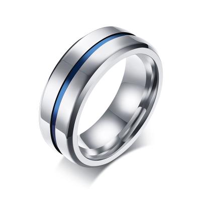 China Fashionable CLASSIC 316L Stainless Steel Cocktail Ring Mens Wedding Bands Ring, OEM/ODM for sale