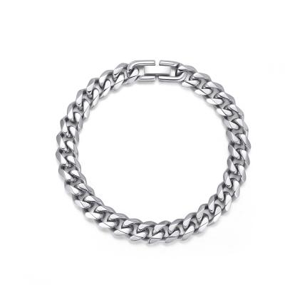 China FASHIONABLE Wholesale Men's Fashion 316 Stainless Steel Boys Cuban Chain Bracelet Chain Bracelet, Custom Logo, OEM/ODM for sale