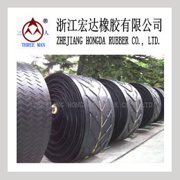 China EP80 chevron rubber conveyor belt for sale