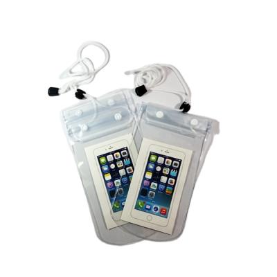 China Waterproof Cell Phone Bag 2021 Special Hot Selling Waterproof PVC Bag Pull Chain Pocket Suction Rope for sale