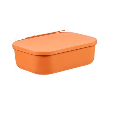 China Practical 4 Colors Viable Flat With Cover Organizer Storage Bins Wholesale Plastic Boxes for sale