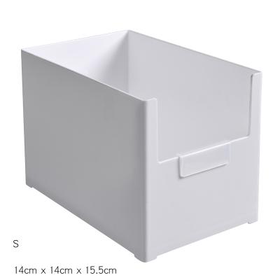 China 2022 Wholesales Kitchen Flatwear Storage Bins Viable Various White Color Plastic Container Organizer Cabinets for sale