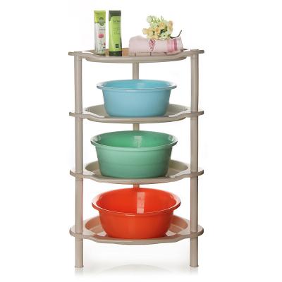 China Four Layers Multi-Functional Home Use Multi-Function Racking Kitchen Storage Shelves Sustainable Use for sale