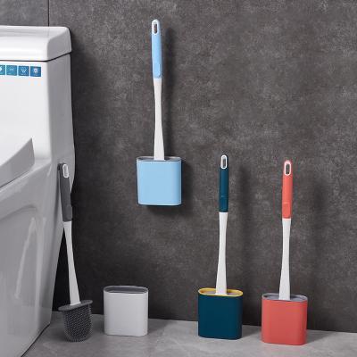 China Factory Wholesale Amazon Sustainable Toilet Brush Holders Silicone Toilet Brush for sale