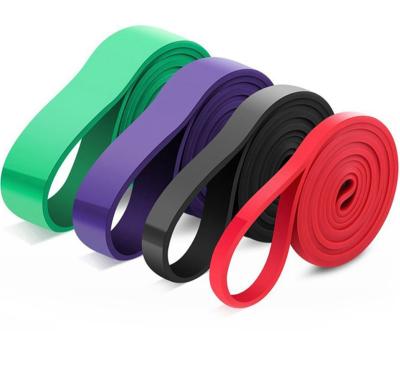 China Gym Fitness Workout Bands MUTIGA 4in1 Resistance Band Set Fitness Power Assist Pull Up Exercise Gym Long Loop Band Resistandce  Bands Set 4 for sale