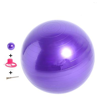 China Round MUTIGA  55Cm Custom Printed Gym Anti Burst Exercise Pilates Ball Heavy Duty Fitness PVC Yoga Ball for sale