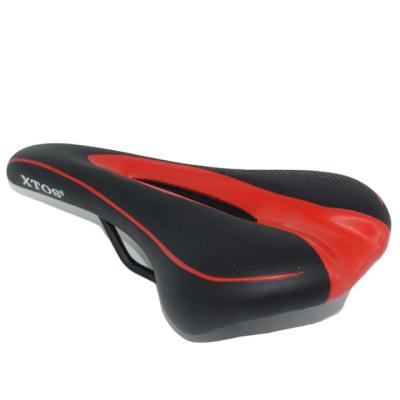 China Road Bike Saddle 28CM*13CM*7CM Comfortable Soft Comfortable Road Bike Saddle Shakeproof Leather Bike Seat Parts for sale