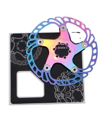 China Durable Rainbow Bicycle Disc Rotor 140/160 mm Aluminum Alloy Bicycle Disc Rotor for sale