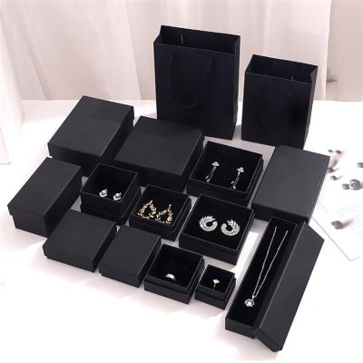 China Custom Logo Luxury Packaging Box Gift Box Necklace Earrings Bracelet Paper Jewelry Box Engagement Ring for sale