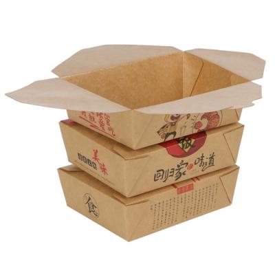 China Disposable Insulated Food Delivery Take Away Food Paper Box for sale