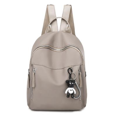 China Original Manufacturer Cheap PU Leather Bag Waterproof Polyester Cotton Nylon Women Travel Backpack Small Customized Logo for sale