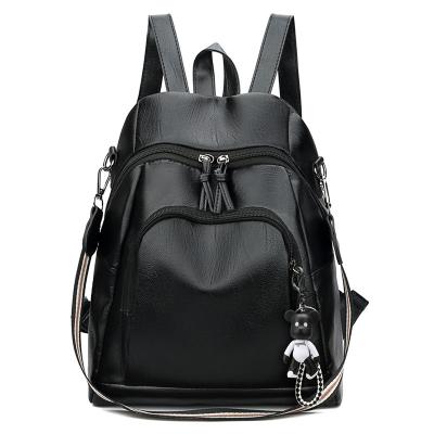 China Waterproof 2109 Newly Designed Girl School Bag Women PU Leather Ladies Backpack for sale