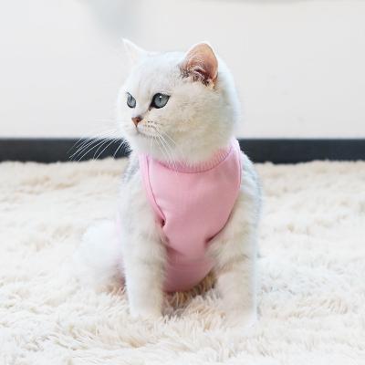 China 2021 Sustainable Customized Small Cat Recovery Suit Coat Dog Clothes Cotton Ventilate Comfortable Warm for sale