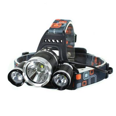 China LW-5000 3*LED Emergency Headlight Black White Light Aluminum Alloy 10W 3-Mode 5000LM Focusing Light LED Headlight for sale