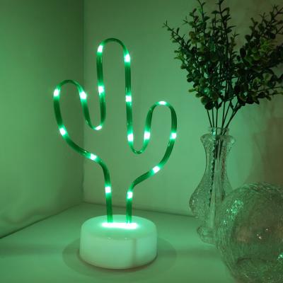 China Direct Lighting Electronic Light Material Iron Material Cactus Stent Plant Stent Lawn Garden Decorative Lighting Indoor Lighting for sale