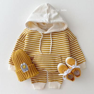 China Autumn Clothes Baby Autumn Clothing Baby Boy's Suit Korean Children's Clothing CSI Smart Casual Striped Baby Suit for sale