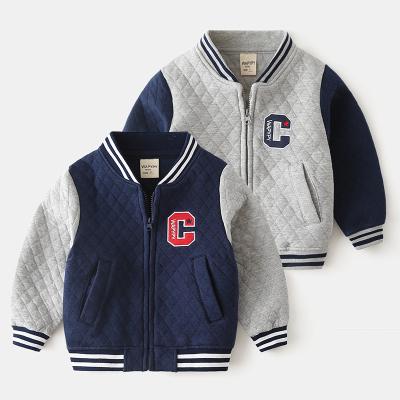 China Autumn Clothing New Children's Cotton Thickened Air Coat Baby V-Neck Tops Anti-wrinkle Boys Baseball Jacket Coat Children for sale