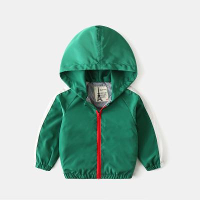 China Anti-wrinkle Children's Coat Wholesale Spring New Boys' One-piece Zipper Jacket Baby One-Piece Hooded Jacket for sale