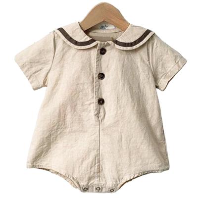 China High Quantity Children Clothing Casual Baby Clothes Woven Fabric Summer Clothes Baby Boy Overalls Baby Romper for sale