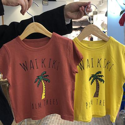 China Wholesale 2021 New Baby Boy Summer Children's Girls Clothing Custom Anti-Shrink T-shirt Factory Short Sleeve Tops for sale