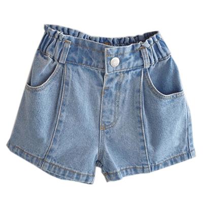 China New Summer Korean Style Children's Anti-pilling Chenille Boys and Girls Casual Fashion Stitching Washed Denim Single Shorts for sale