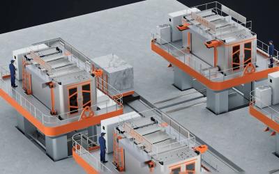 China Nieuwe generatie super-dunne multi-draad diamantdraad zag steen blok snijmachine van PINHE: pionieren de toekomst van de steen verwerking Te koop