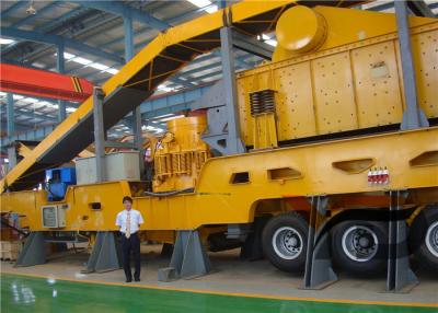 China 92KW Type Mobile Crusher Station Movable Stone Crusher 80TPH - 120TPH Capacity for sale