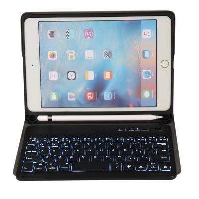 China For ipad mini 2 3 4 5 factory price backlight wireless keyboard tablet case for ipad mini 2 3 4 5 with pen slot keyboard case for sale