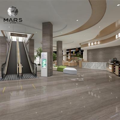 China Modern Warm China Brown Wood Grain Marble Tiles Coffee Wood Slabs Marble Wood Grain Marble Flooring Tiles for sale