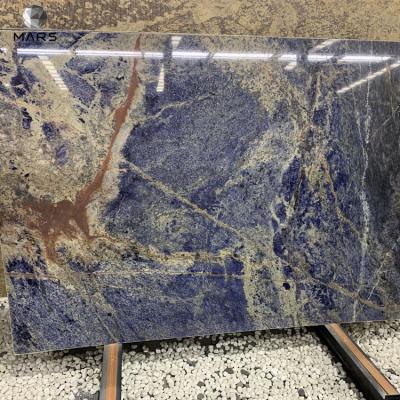 China Large modern bolivian blue marble luxury stone slabs price of wall tiles and countertop for sale