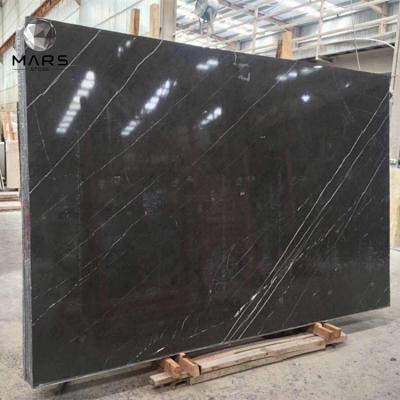 China Modern Bulgaria Gray Marble Nero Marquina Black Marble Stone And Slabs For Bathroom Tile for sale