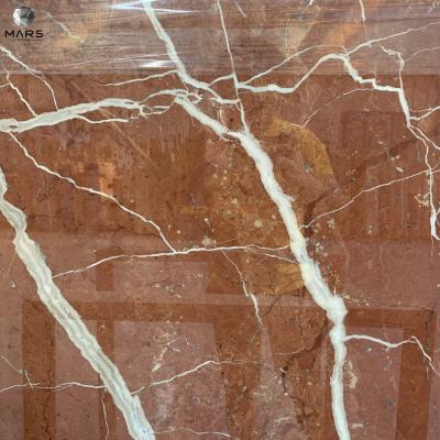 China New Design Modern High Quality Natural Marble Stone Red Marble Stone Slabs For Decoration for sale