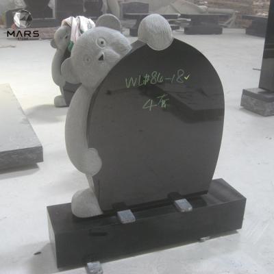 China Traditional Straight Shape Pet Bear Grave Headstone , Children Headstone for sale