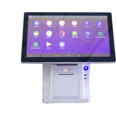 China SDK 15.6 Inch LED Screen Countertop Cash Register Payment Machine with Dual Touch Screen and Thermal Printer for sale