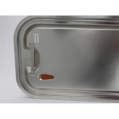 China Wholesale High Quality Gastronorm Lid Pan Lid With Silicone Seal Restaruant Supplier Stainless Steel Silicone Pan Lid for sale