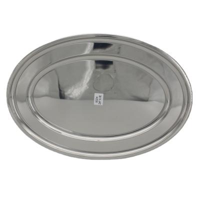 China Factory Price Porcelain Stainless Steel Tray Serving Tray Oval for sale