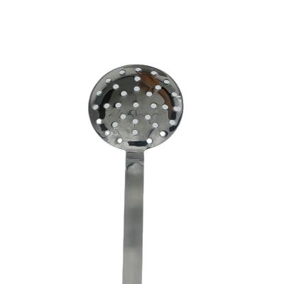 China Sustainable Restaurant Kitchen Frying Skimmer Pocket Stainless Steel Skimmer for sale